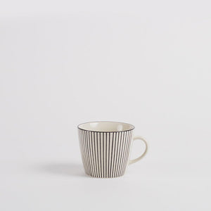 Stockholm Stoneware Coffee Mug, Striped