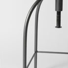 Leather swivel stool