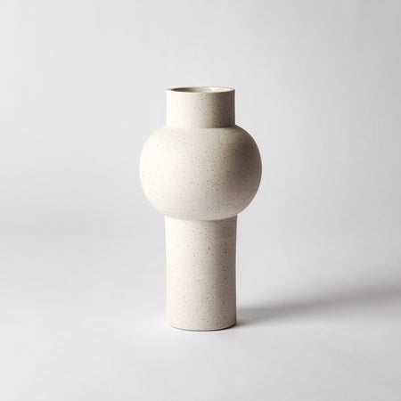 White minimal vase