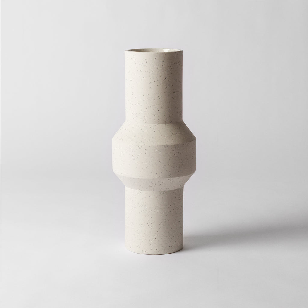 White Speckled vase