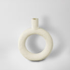 White Donut Candle Holder