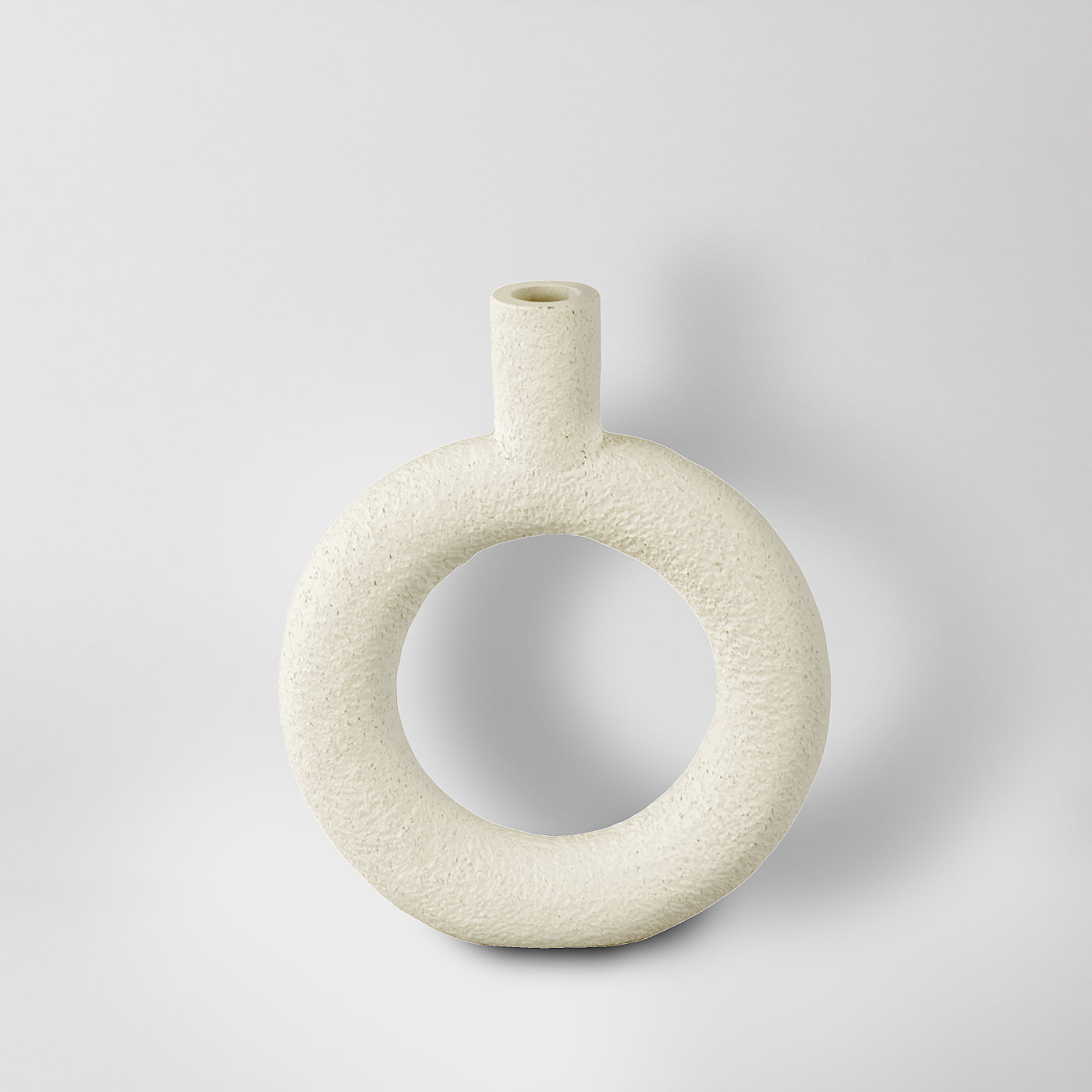 White Donut Candle Holder