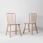 Lena Dining Chairs Oak – set of 2
