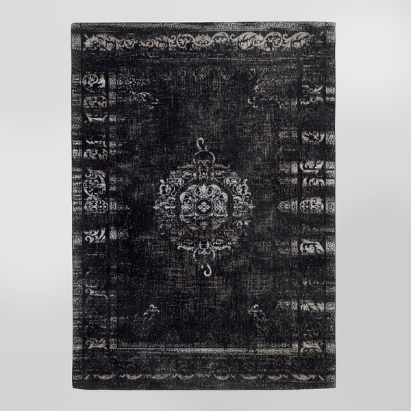 Large Black and Grey Rug, 240cm x 160cm | Vaunt Design
